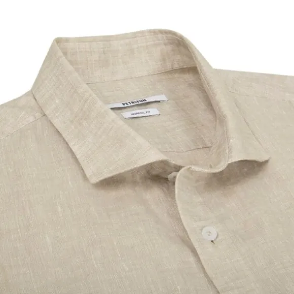 BEIGE PELLAVAKAULUSPAITA 4198-30, lyhythihainen