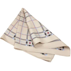 BEIGE RUUDULLINEN HUIVI 1010-31