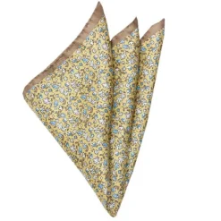 KELTAINEN KUKKAKUVIOLLINEN TASKULIINA 8685-70