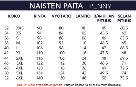 NAISTEN MUSTA PAITA 1201-90, 3/4 HIHA