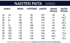 NAISTEN VALKOINEN PAITA 3236-02