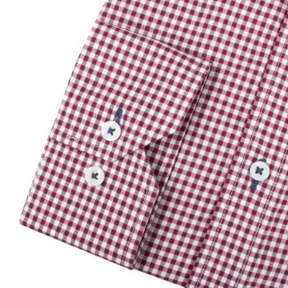 PUNARUUDULLINEN NAPPIKAULUSPAITA 4012-55