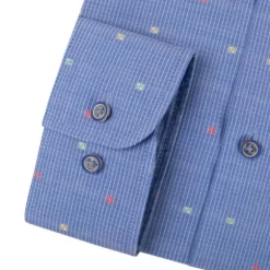 SINIKUVIOLLINEN KAULUSPAITA 4177-45